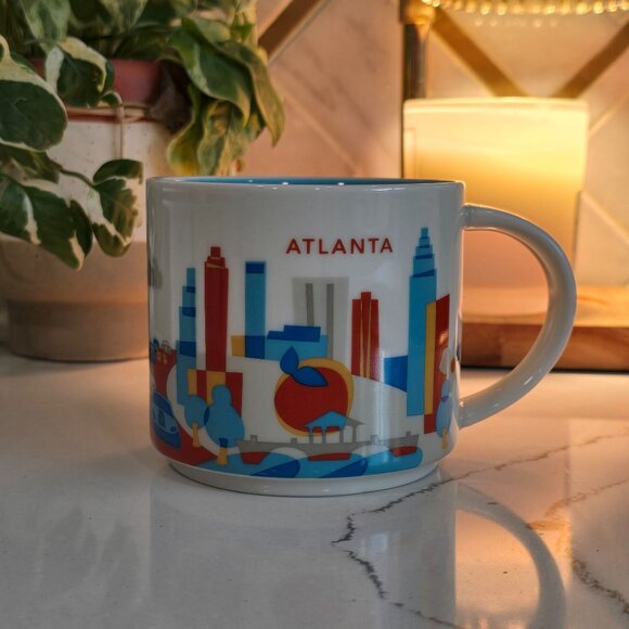 Starbucks "You Are Here" Collection Atlanta Cityscape Mug 14oz Ceramic Coffee Cu - Picture 2 of 5